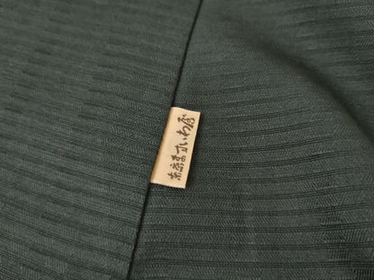 平和屋着物●色留訪問着 お召地 寿光織 横段文 金糸 ますいわ屋扱い ロング丈 正絹 逸品 AABG2699cs