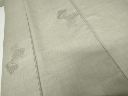 平和屋着物●結城紬　100亀甲　飛び亀甲　色紙重ね文　正絹　逸品　AABG2692cs