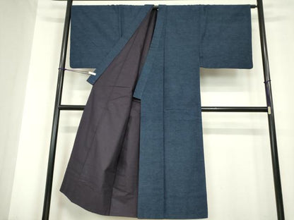 平和屋着物●男性　紬　アンサンブル　霞文　正絹　逸品　DABC3037az
