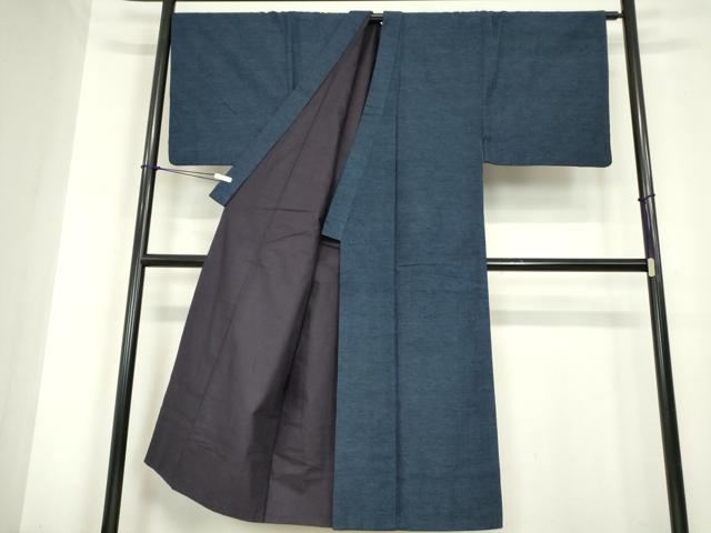 平和屋着物●男性　紬　アンサンブル　霞文　正絹　逸品　DABC3037az