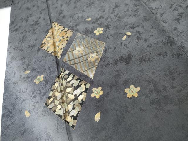 平和屋着物●訪問着 舞花菱文 暈し染め 金銀彩 正絹 逸品 AABG2747cs