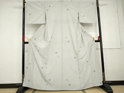 平和屋着物●洗える最高級着物 ＜英＞はなぶさ謹製 小紋 亀甲吉祥文 AABG2749cs