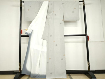 平和屋着物●洗える最高級着物 ＜英＞はなぶさ謹製 小紋 亀甲吉祥文 AABG2749cs