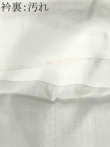 平和屋着物■上質な紬 横段草花文 反端付き 正絹 逸品 CABC9142fb