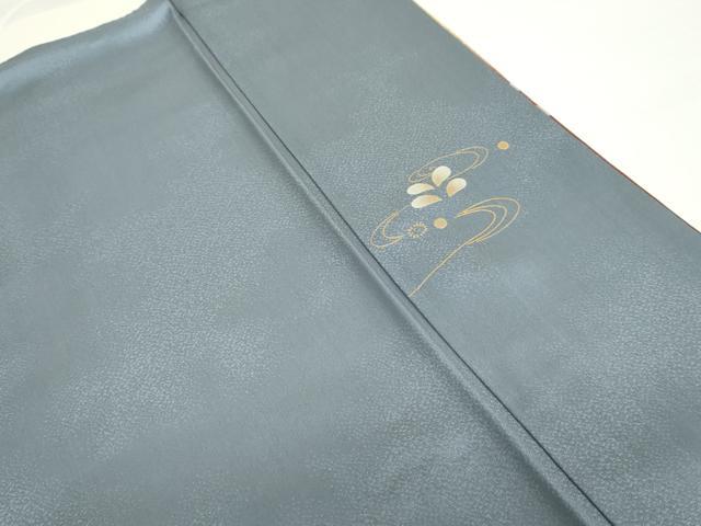 平和屋着物●訪問着　辻が花　暈し染め　黒地　金銀彩　ロング丈　正絹　逸品　AABG2776cs