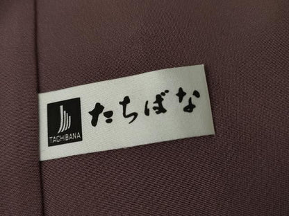 平和屋着物●お召　霞文　正絹　逸品　AABG2778cs