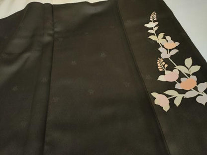 平和屋着物●訪問着 枝花丸文 暈し染め 正絹 逸品 AABG2779cs