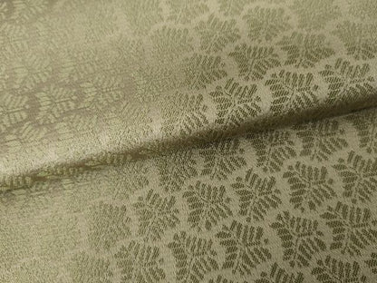 平和屋着物●お召　松葉亀甲文　正絹　逸品　未使用　AABG3497cs
