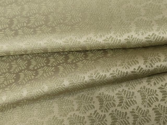 平和屋着物●お召　松葉亀甲文　正絹　逸品　未使用　AABG3497cs