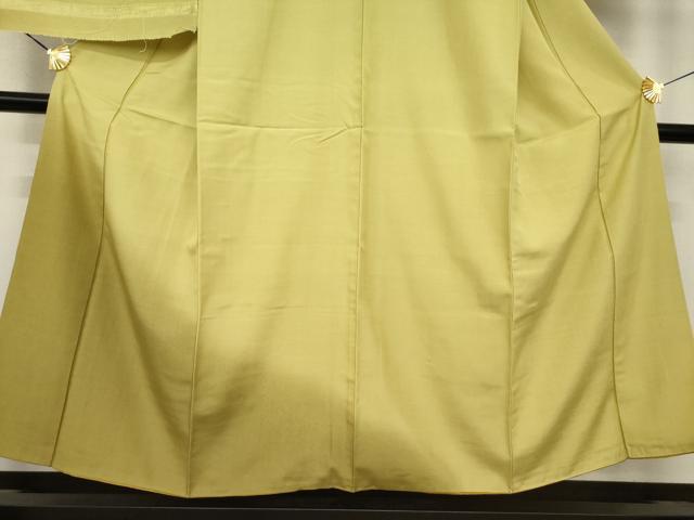 平和屋着物●本場小千谷　生紬　霞文　暈し染め　反端付き　正絹　逸品　AABG2654ck