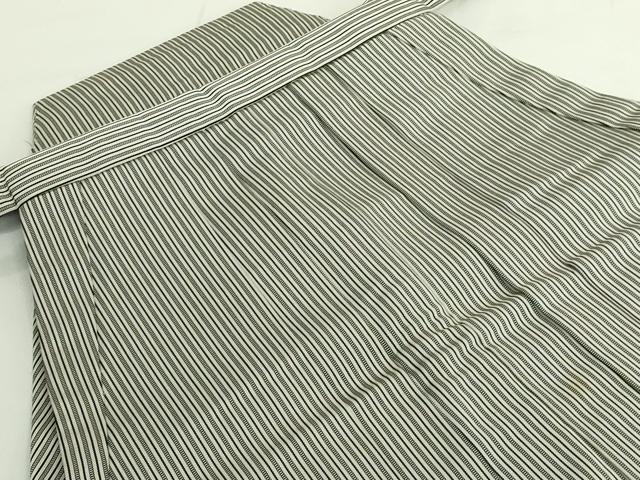平和屋着物●極上　男性　馬乗り袴　縞　逸品　DZAB5090kh6