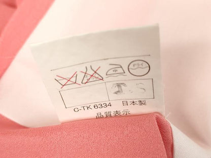 平和屋着物●小振袖　色無地　甚三紅色　正絹　逸品　DABC3046az