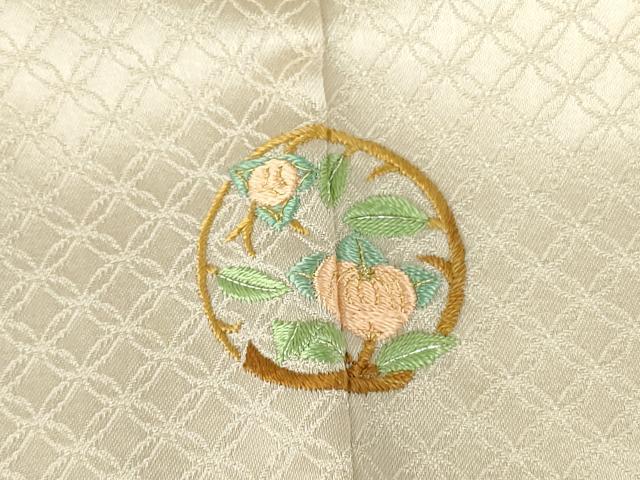 平和屋着物●千くさ染繍　色留袖　刺繍　更紗花鳥唐草文　金彩　正絹　逸品　DABC3048az