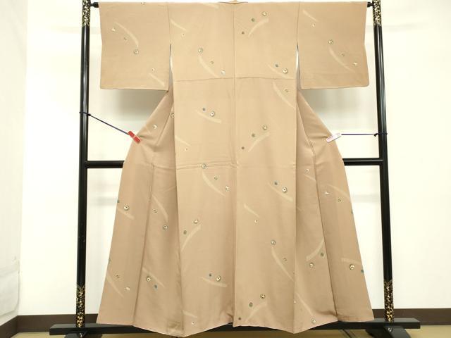 平和屋着物■上質な小紋 花鞠文 金彩 まるやま扱い 正絹 逸品 DABC4832cd