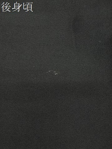 平和屋着物∞男性　長羽織　黒紋付　正絹　逸品　CABD4525ua