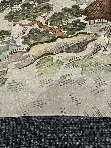 平和屋着物∞男性　長羽織　本場大島紬　80亀甲　総詰め　正絹　逸品　未使用　CABD4499ua
