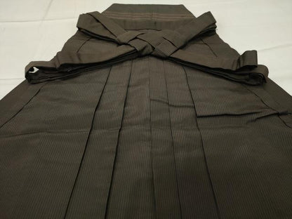平和屋着物●男性　馬乗り袴　縞　正絹　逸品　CABC8346gh