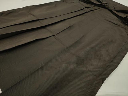 平和屋着物●男性　馬乗り袴　縞　正絹　逸品　CABC8346gh