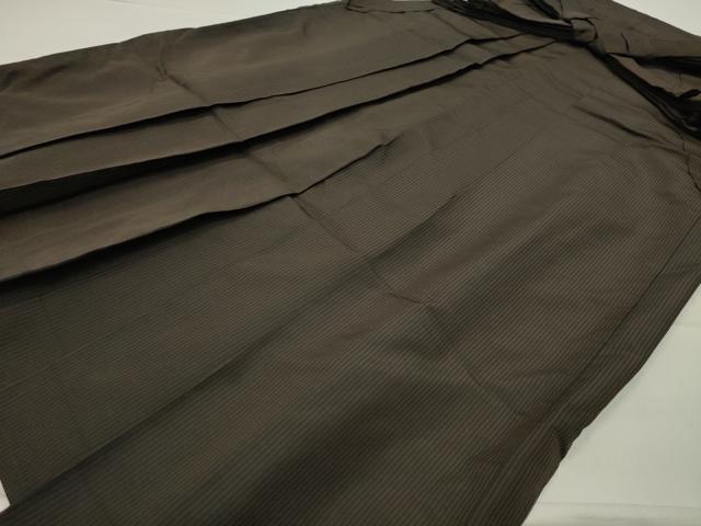 平和屋着物●男性　馬乗り袴　縞　正絹　逸品　CABC8346gh