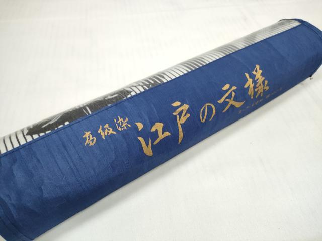 平和屋着物＊夏物 浴衣 反物 着尺 江戸の文様 桔梗 コーマ糸使用 綿 未使用 DABC1524zzz
