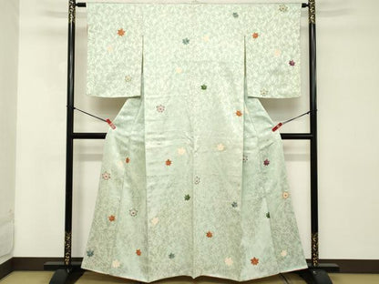 平和屋着物■上質な小紋 舞楓文 正絹 逸品 DABC4905cd