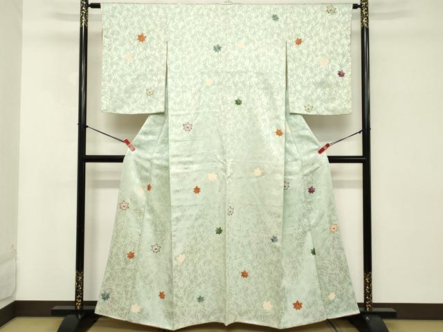 平和屋着物■上質な小紋 舞楓文 正絹 逸品 DABC4905cd