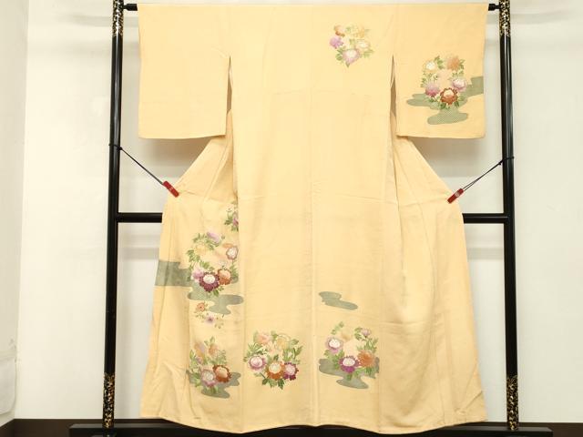 平和屋着物■訪問着 草花文 牡丹 金彩 正絹 逸品 DABC4907cd
