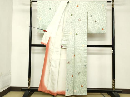 平和屋着物■上質な小紋 舞楓文 正絹 逸品 DABC4905cd