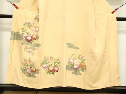 平和屋着物■訪問着 草花文 牡丹 金彩 正絹 逸品 DABC4907cd
