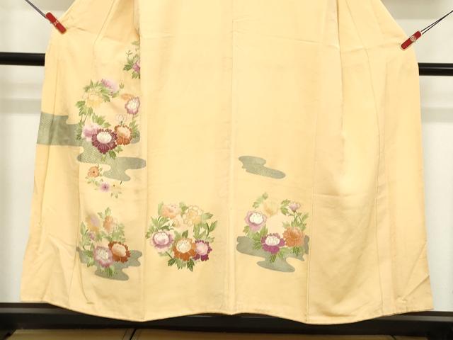 平和屋着物■訪問着 草花文 牡丹 金彩 正絹 逸品 DABC4907cd
