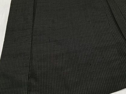 平和屋着物∞男性　長羽織　紬地　縞　正絹　逸品　CABD4563ua