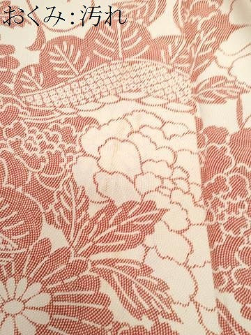 平和屋着物■上質な小紋　花松文　鮫小紋柄　正絹　逸品　CABD6162fb