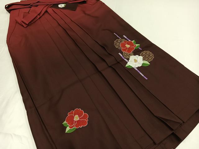 平和屋着物●白石麻衣　女性　行灯袴　刺繍　舞花文　金糸　暈し染め　洗える着物　AABG5728ph