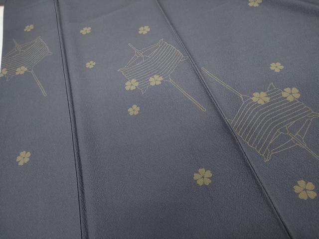 平和屋着物●世界的人形師　辻村寿三郎　ジュサブロー　小紋　花糸巻　正絹　逸品　AABG5343cs