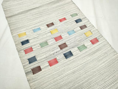 平和屋着物●つけ帯　紬地　幾何学文様　正絹　逸品　CABD5951hy