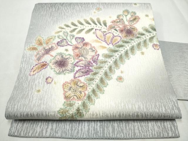 平和屋着物●九寸名古屋帯　絞り　辻が花　正絹　逸品　CABE0051hy