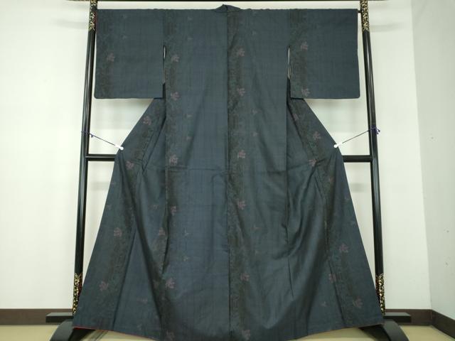 平和屋着物●本場大島紬　9マルキ　花間道　正絹　逸品　DABB4885ps