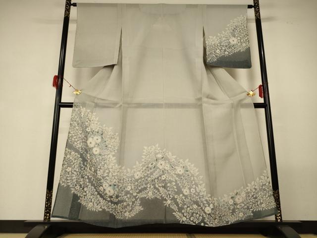 平和屋着物＊夏物 訪問着 紗 絞り 辻が花 正絹 逸品 AABG5493jd