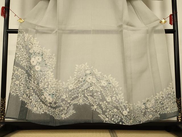 平和屋着物＊夏物 訪問着 紗 絞り 辻が花 正絹 逸品 AABG5493jd