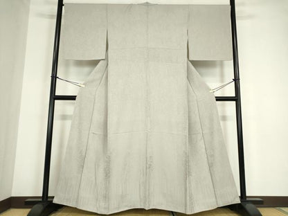 平和屋着物●上質な色無地　樹林地紋　素色　正絹　逸品　未使用　DABC3182az
