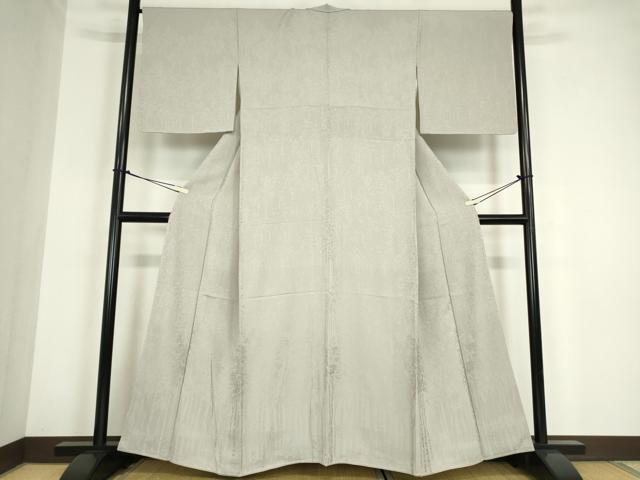 平和屋着物●上質な色無地　樹林地紋　素色　正絹　逸品　未使用　DABC3182az