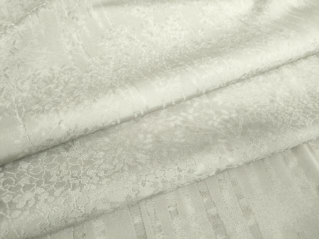 平和屋着物●上質な色無地　樹林地紋　素色　正絹　逸品　未使用　DABC3182az