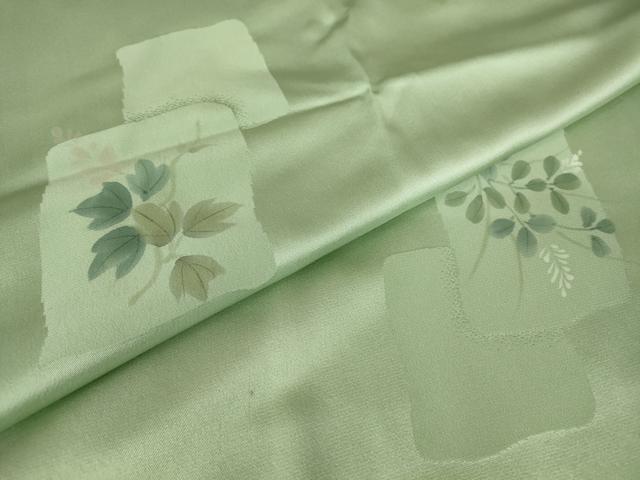 平和屋着物●長襦袢　無双仕立て　手描き　色紙花文　正絹　逸品　DABC3248az