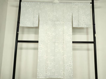平和屋着物●長襦袢　無双仕立て　舞桜文　暈し染め　やまと誂製　正絹　逸品　DABC3261az