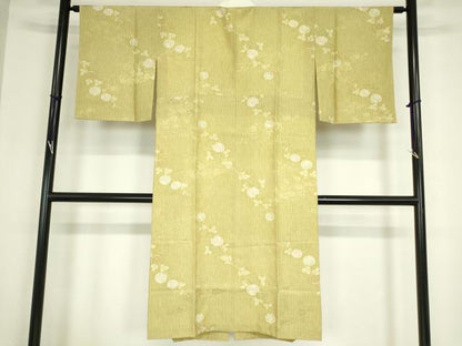 平和屋着物●長襦袢　袷　枝菊文　さが美扱い　正絹　逸品　DABC3276az