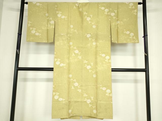 平和屋着物●長襦袢　袷　枝菊文　さが美扱い　正絹　逸品　DABC3276az