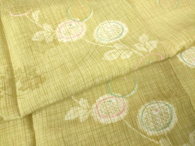 平和屋着物●長襦袢　袷　枝菊文　さが美扱い　正絹　逸品　DABC3276az