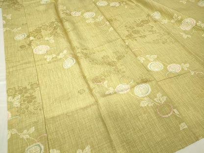 平和屋着物●長襦袢　袷　枝菊文　さが美扱い　正絹　逸品　DABC3276az