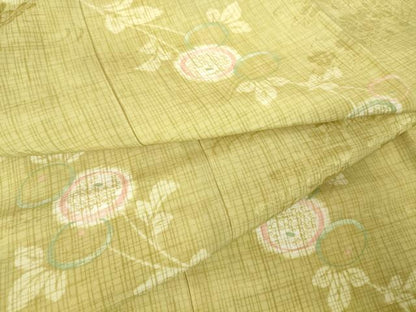 平和屋着物●長襦袢　袷　枝菊文　さが美扱い　正絹　逸品　DABC3276az