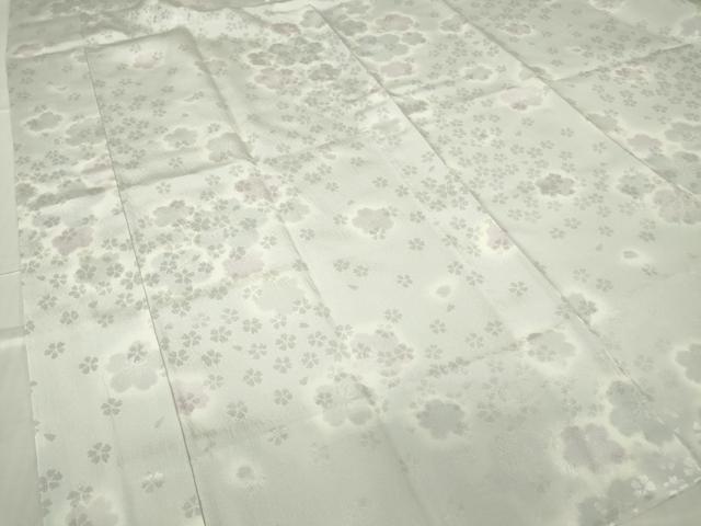 平和屋着物●長襦袢　無双仕立て　舞桜文　暈し染め　やまと誂製　正絹　逸品　DABC3261az